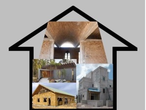 house with alternative building material examples